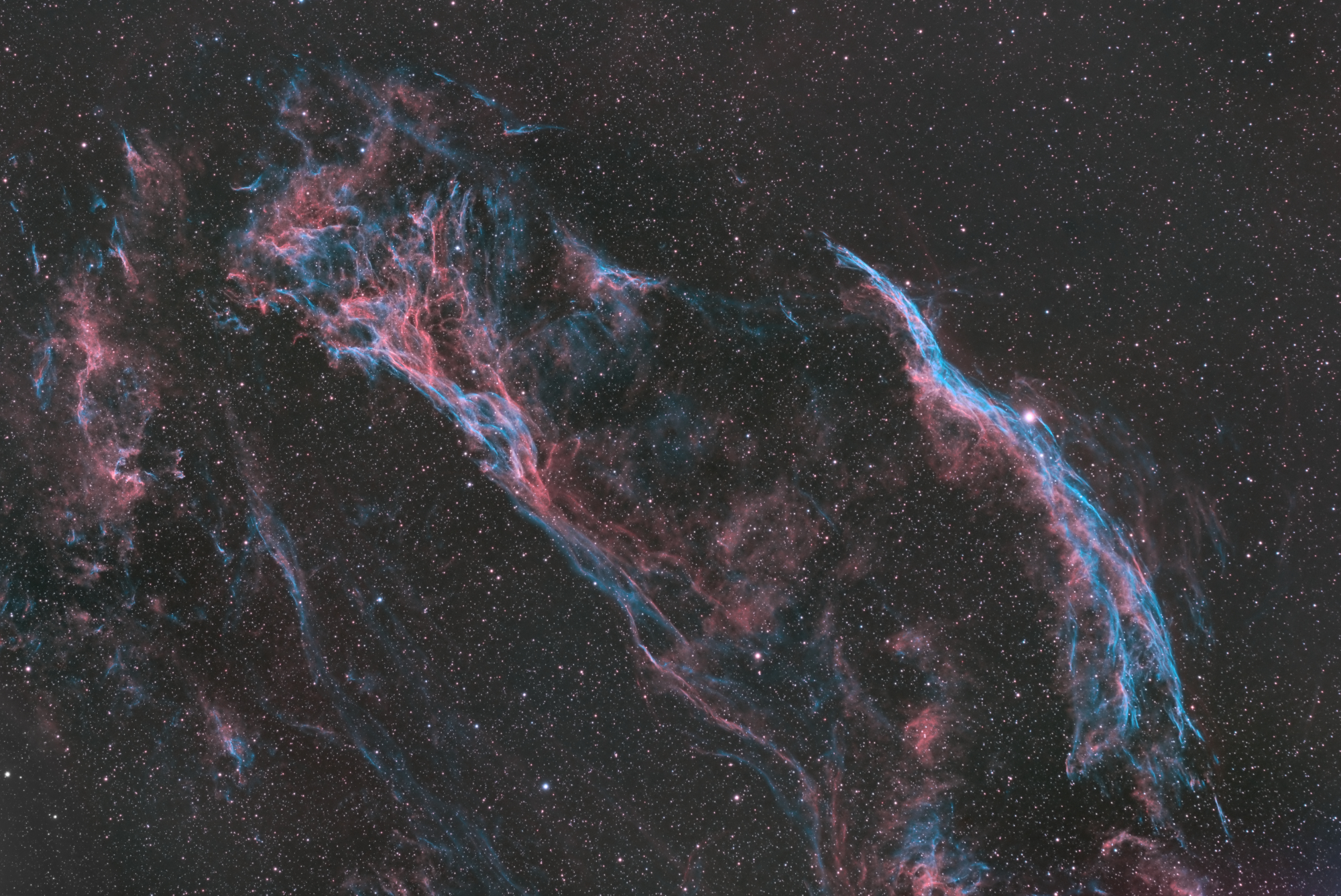 Les dentelles NGC6960 et Triangle de pickering
