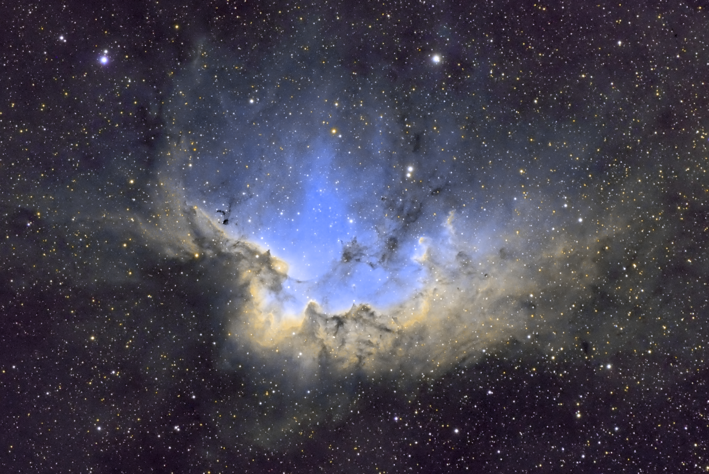 La nébuleuse NGC 7380 en SHO
